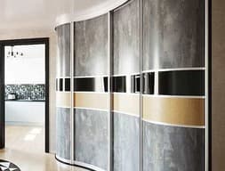 Шкаф-купе радиусный №1