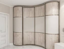 Шкаф-купе радиусный №11